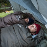 Спальный мешок NATUREHIKE U SERIES U350 двойной хлопок осень-зима молния слева Green 6927595767238GL
